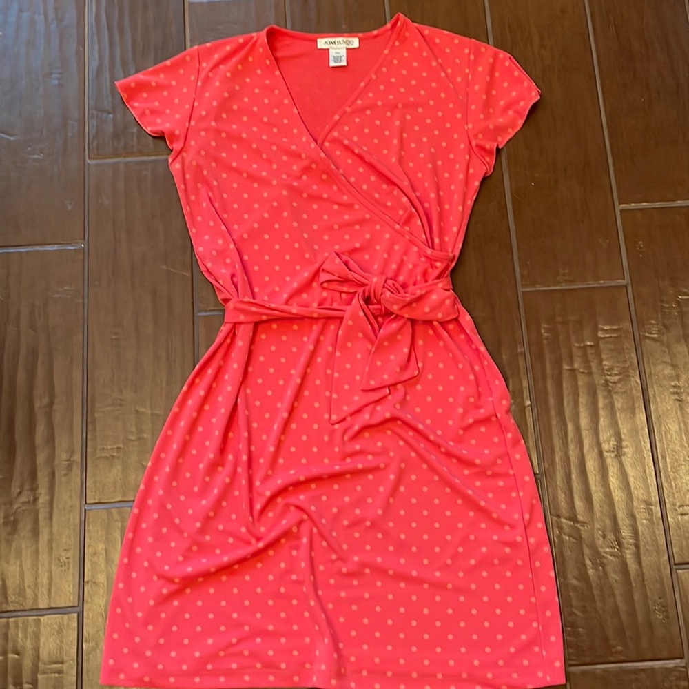 Pink polka dot dress